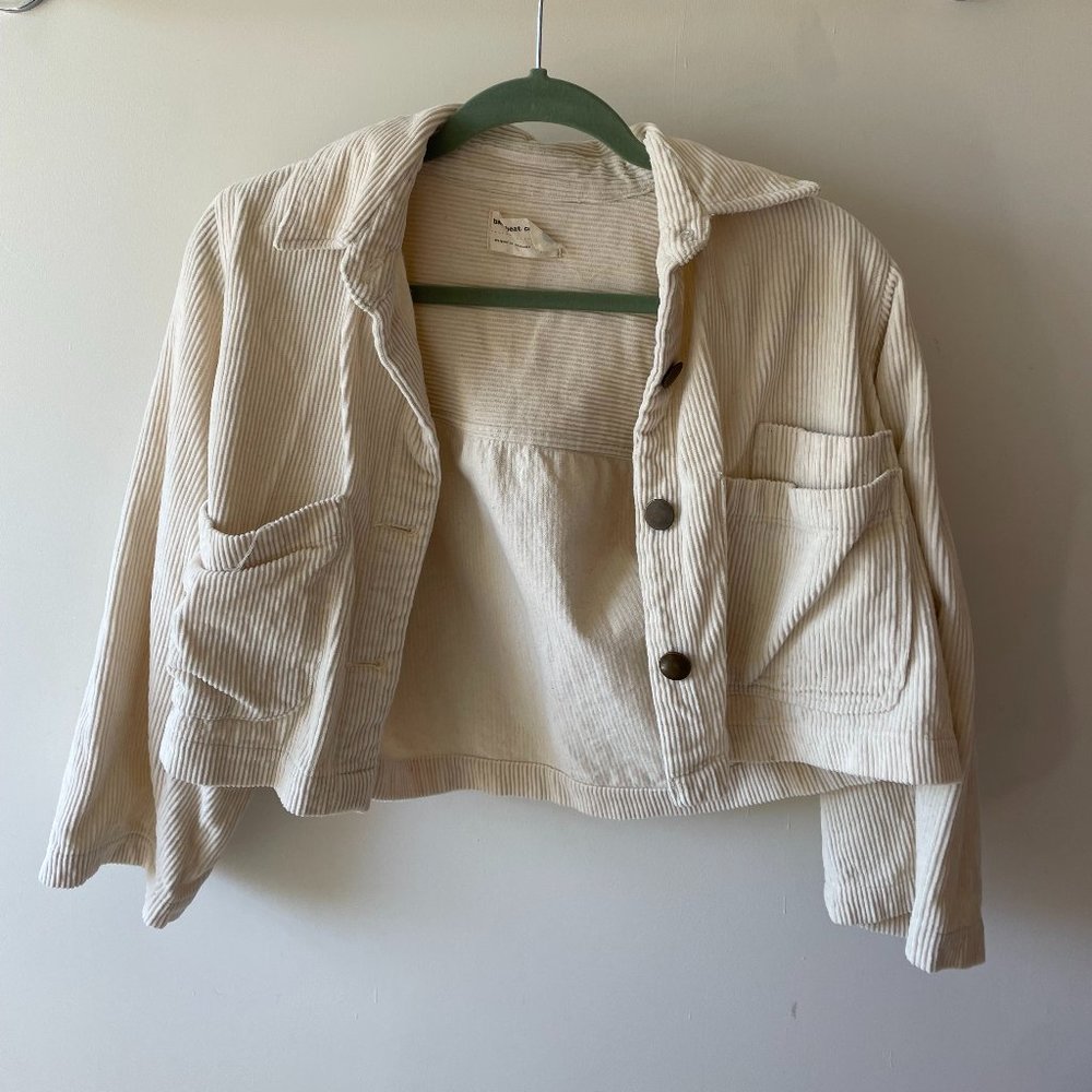 Back Beat Co cropped corduroy jacket size M